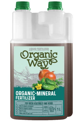 Liquid organic-mineral fertilizer (1L) for green vegetables and herbs